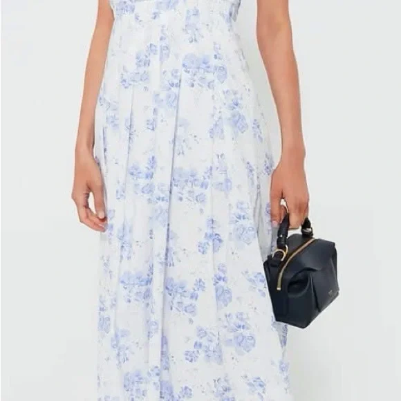 Blue and White Maxi Sundress - Picture 2 of 3